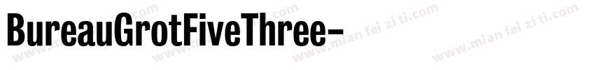 BureauGrotFiveThree字体转换