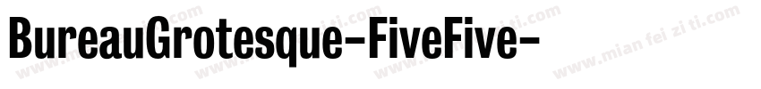 BureauGrotesque-FiveFive字体转换