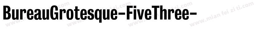 BureauGrotesque-FiveThree字体转换