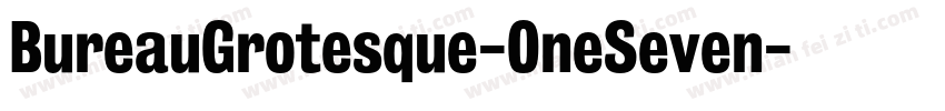BureauGrotesque-OneSeven字体转换