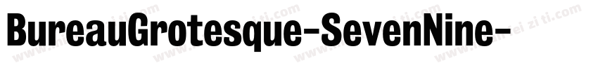 BureauGrotesque-SevenNine字体转换