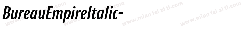 BureauEmpireItalic字体转换