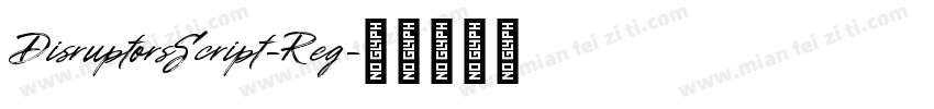 DisruptorsScript-Reg字体转换