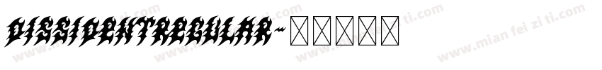 DissidentRegular字体转换