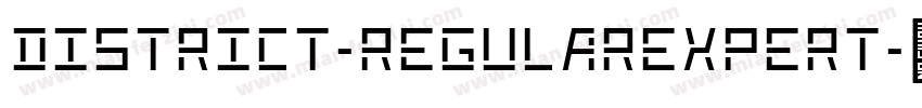 District-RegularExpert字体转换