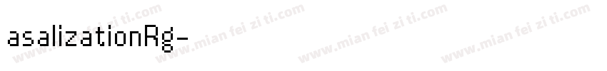 asalizationRg字体转换