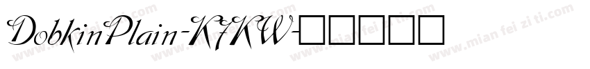 DobkinPlain-K7KW字体转换
