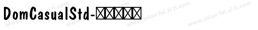DomCasualStd字体转换