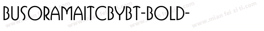 BusoramaITCbyBT-Bold字体转换