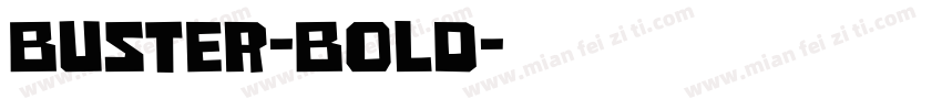 Buster-Bold字体转换