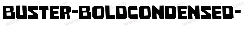 Buster-BoldCondensed字体转换