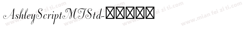 AshleyScriptMTStd字体转换