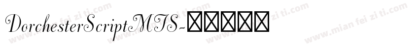 DorchesterScriptMTS字体转换