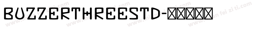 BuzzerThreeStd字体转换
