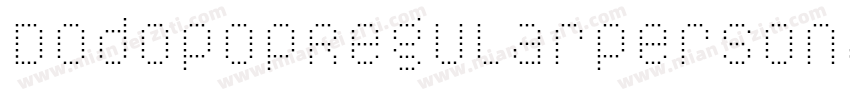 DodopopRegularpersonaluse-11dL字体转换
