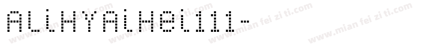 AliHYAiHei111字体转换