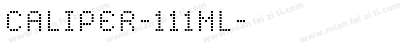 CALIPER-111ML字体转换