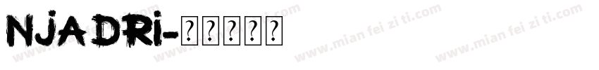 njadri字体转换