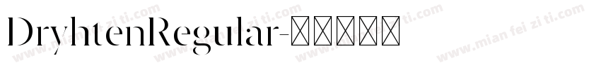 DryhtenRegular字体转换