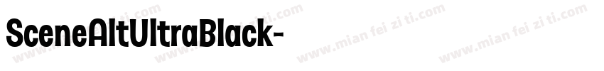 SceneAltUltraBlack字体转换