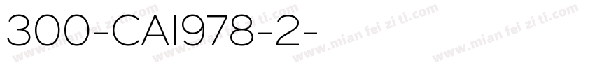 300-CAI978-2字体转换