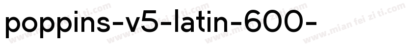 poppins-v5-latin-600字体转换