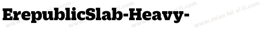 ErepublicSlab-Heavy字体转换