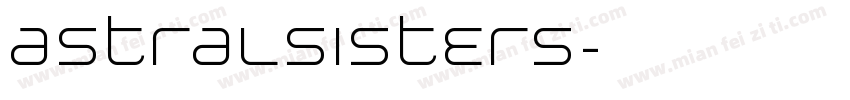 astralsisters字体转换