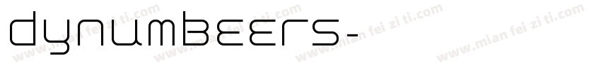 dynumbeers字体转换