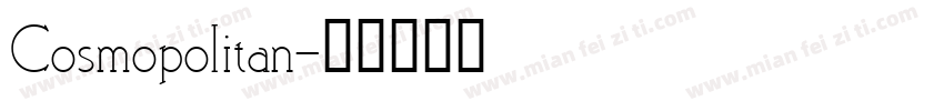 Cosmopolitan字体转换
