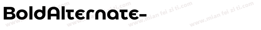 BoldAlternate字体转换