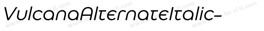 VulcanaAlternateItalic字体转换