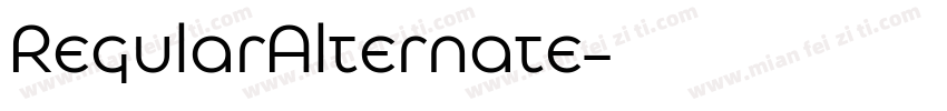 RegularAlternate字体转换
