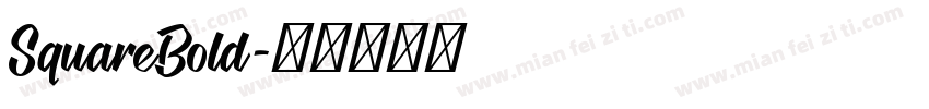 SquareBold字体转换