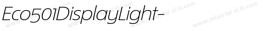 Eco501DisplayLight字体转换
