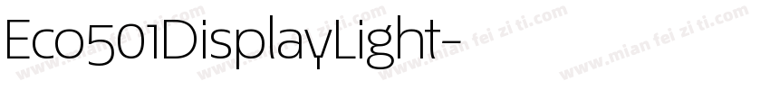 Eco501DisplayLight字体转换