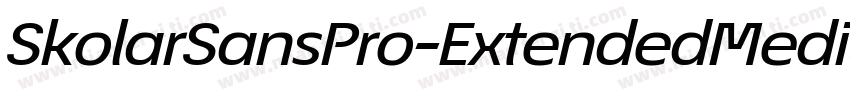 SkolarSansPro-ExtendedMedium字体转换