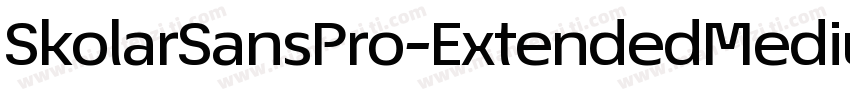 SkolarSansPro-ExtendedMedium字体转换