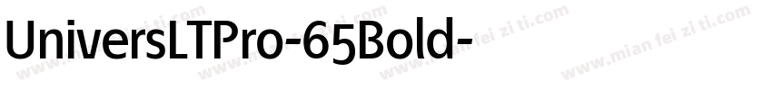 UniversLTPro-65Bold字体转换