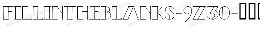 FillInTheBlanks-9z30字体转换