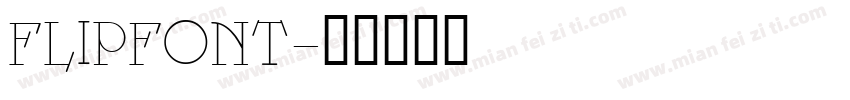 FLIPFONT字体转换