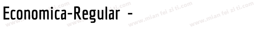 Economica-Regular字体字体转换
