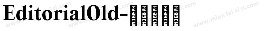 EditorialOld字体转换