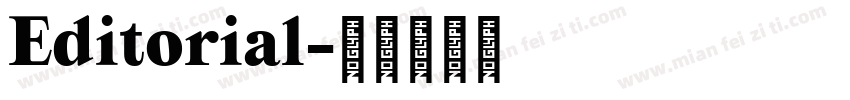 Editorial字体转换