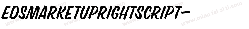 EdsMarketUprightScript字体转换