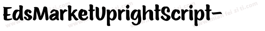 EdsMarketUprightScript字体转换