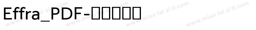 Effra_PDF字体转换