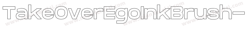 TakeOverEgoInkBrush字体转换