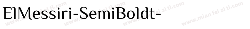 ElMessiri-SemiBoldt字体转换