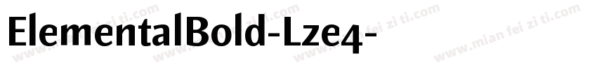 ElementalBold-Lze4字体转换